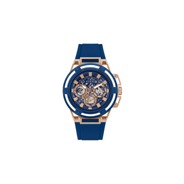 Guess GW0423G4 Matrix Blue Aço Inoxidável Relógios Masculinos