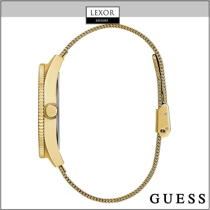 Guess GW0456G3 GOLD TONE CASE Miami STEEL STAINLESS WATCH TONE Lexor GOLD –