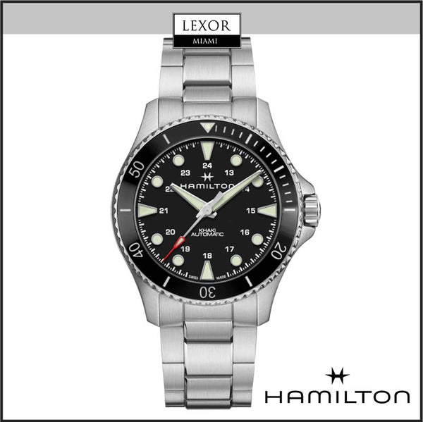 Reloj para hombre Hamilton H82515130 Khaki Scuba de 43 mm con pulsera de cerámica negra