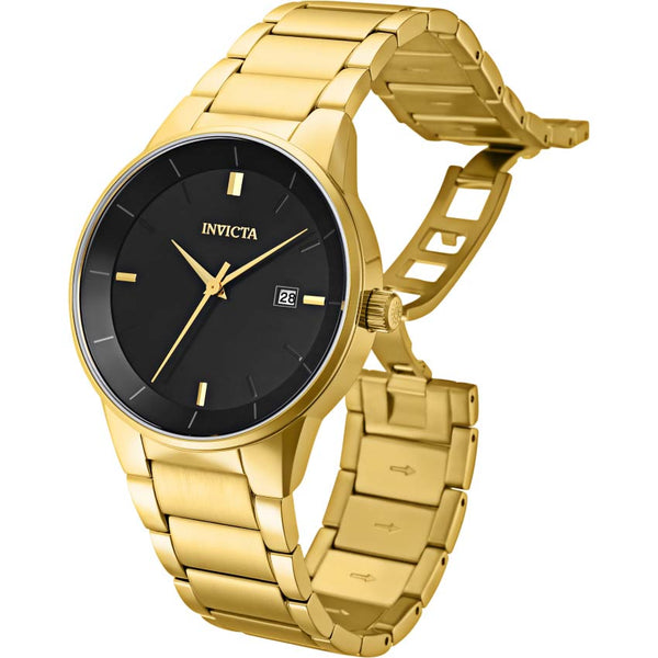 Invıcta INV29475 SPECIALTY BLACK DIAL GOLD BRACELET Unisex Watches Lexor Miami - Lexor Miami