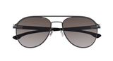 Ic! Berlin Attila Gun-Metal  Black Storm Grey Sunglasses