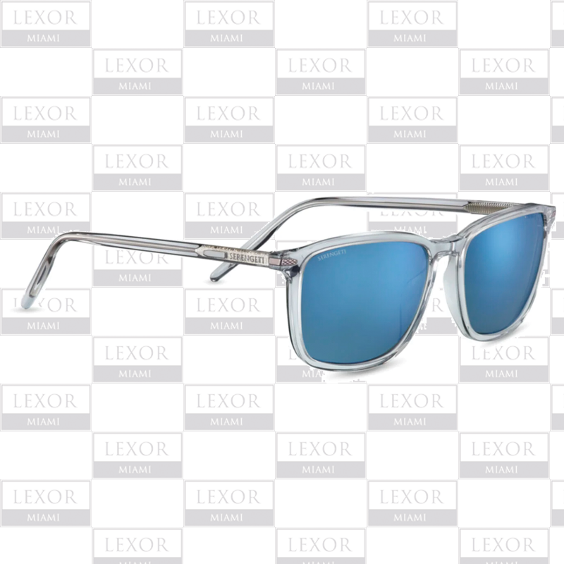 Gafas de sol Serengeti LENWOOD Shiny Crystal - Polarizadas minerales de 555 nm en color azul