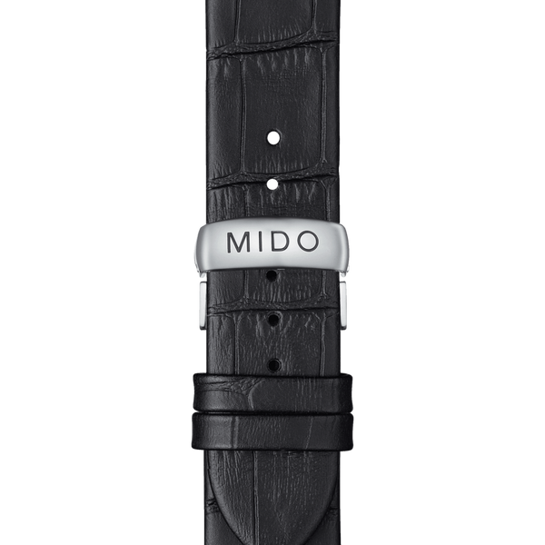 Mido M0245071604100 Belluna Royal Gent Black Leather Strap Men Watches - Lexor Miami