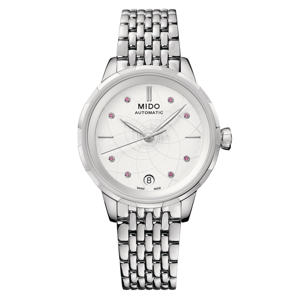 Mido M0432071100 Rain Flower Rasteel Zafiro blanco