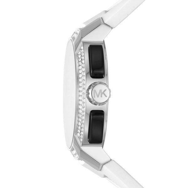 Michael Kors MK6947 Sidney White Silicone Strap Women Watches - Lexor Miami