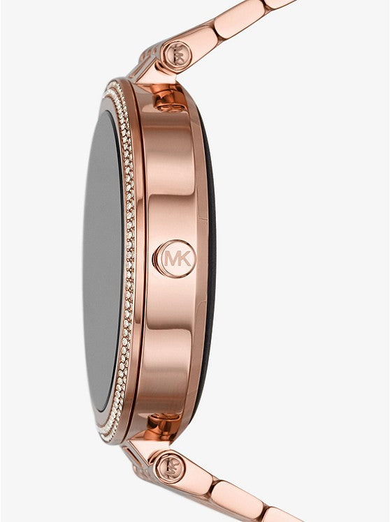 Michael Kors MKT5128V Gen 5E Darci Pave Rose Gold Stainless Steel Women Smart Watches - Lexor Miami