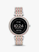 Michael Kors MKT5129V Gen 5E Darci Pave 2 Tone Stainless Steel Women Smart Watches - Lexor Miami