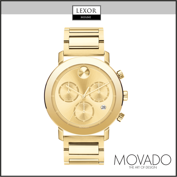 Reloj para hombre Movado 3600682 Bold Evolution con correa de acero inoxidable dorado