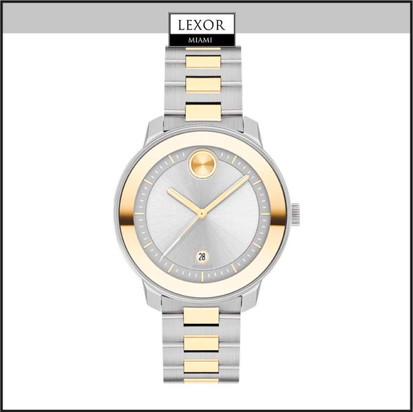 Reloj para mujer Movado 3600749 Bold Verso con correa de acero inoxidable en dos tonos