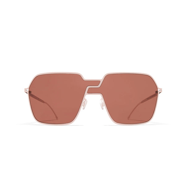 Óculos de sol unissex Mykita Studio12.3 Aurore Rosewood Brown Shield