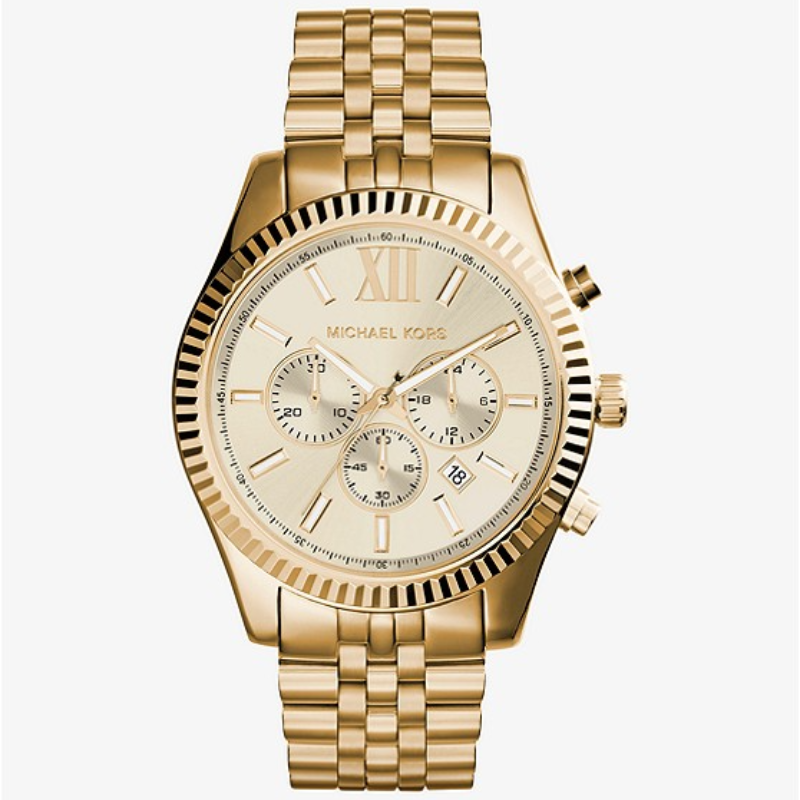 Relógio feminino Michael Kors MK8281 Lexington dourado