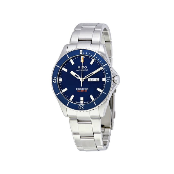 Reloj para hombre Mido M026.430.11.041.00 Ocean Star Captain con pulsera de plata