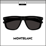 Montblanc MB0227S-001 55 Óculos de Sol HOMEM ACETATO 