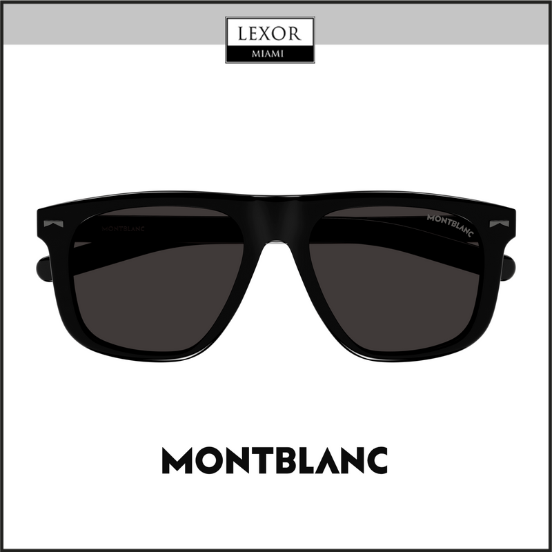 Montblanc MB0227S-001 55 Óculos de Sol HOMEM ACETATO 