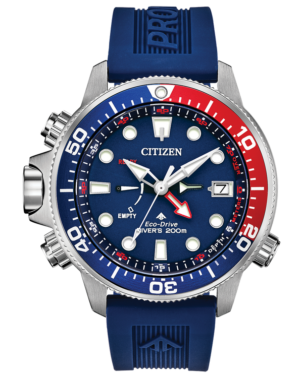 Citizen BN2038-01L ProMaster Aqualand Eco-Drive Blue Silicone Strap Men Watches - Lexor Miami