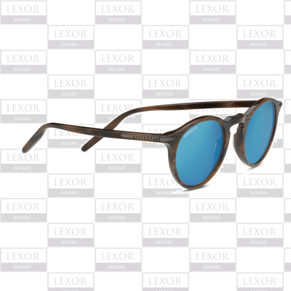 Gafas de sol Serengeti RAFFAELE Wood Grain Shiny - Polarizadas minerales azules de 555 nm