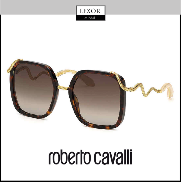 Gafas de sol color marrón y amarillo de la Habana de Roberto Cavalli