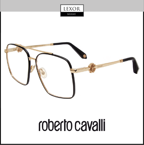 Roberto Cavalli VRC028 0301 Rosa Negro y blanco Óptico