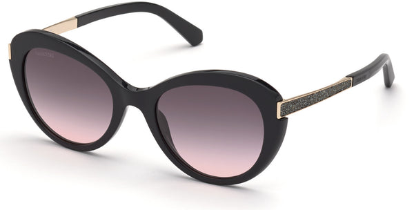 Swarovski  SK0327S 01B 53 Women Sunglasses - Lexor Miami