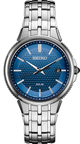 Seiko SNE507 Stainless Steel Solar SS Blue Men Watches Lexor Miami - Lexor Miami