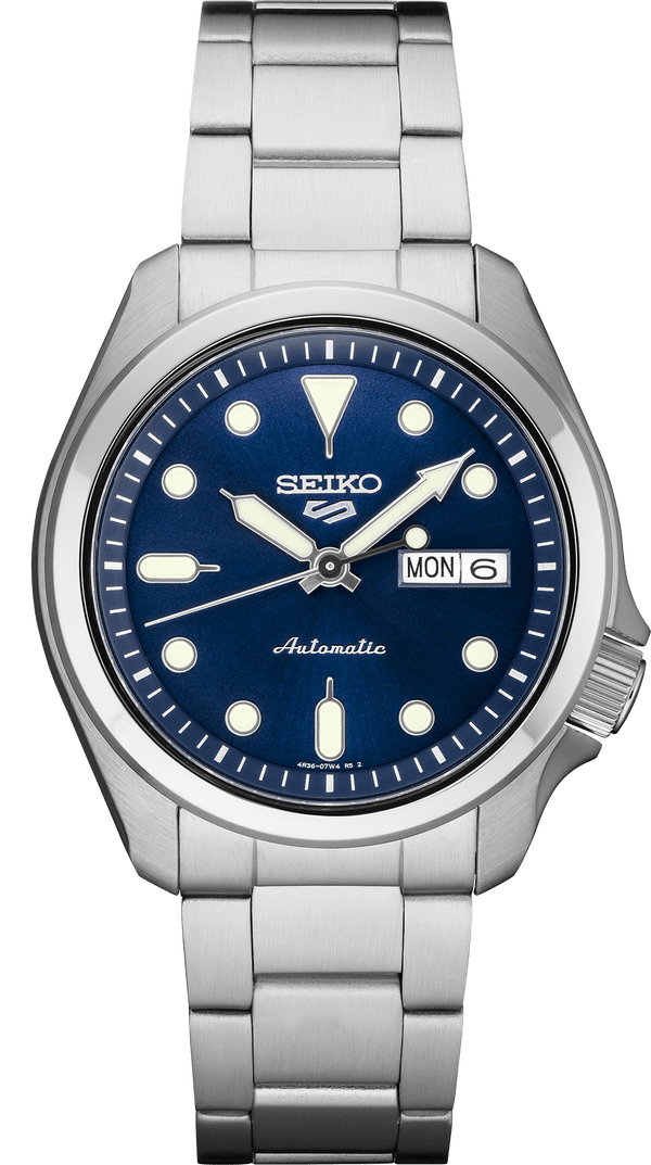 Seiko SRPE53 5 Series Silver Stainless Steel Strap Men Watches - Lexor Miami