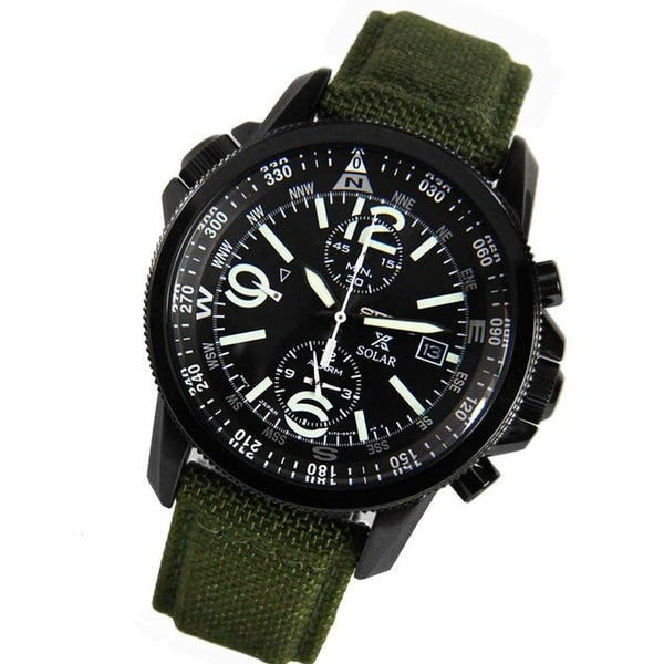 Seiko SSC295 Prospex Solar Alarm Chronograph Green Nylon Strap 42mm Men Watches Lexor Miami - Lexor Miami