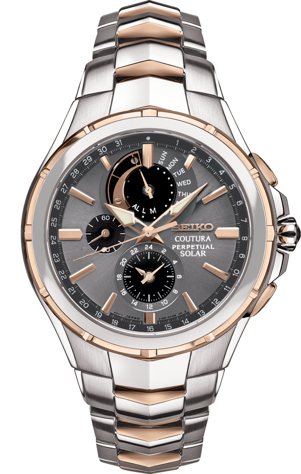 Seiko SSC788 Coutura 2 Tone Stainless Steel Strap Men Watches - Lexor Miami