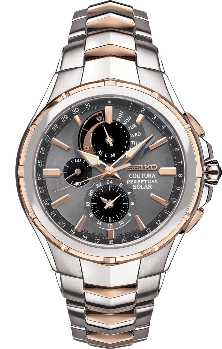 Seiko SSC788 Coutura 2 Tone Stainless Steel Strap Men Watches - Lexor Miami