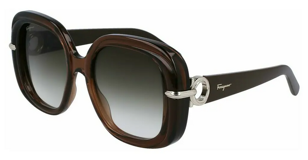 GAFAS DE SOL MARRÓN TRANSPARENTE SF1058S-232 / Salvatore Ferragamo