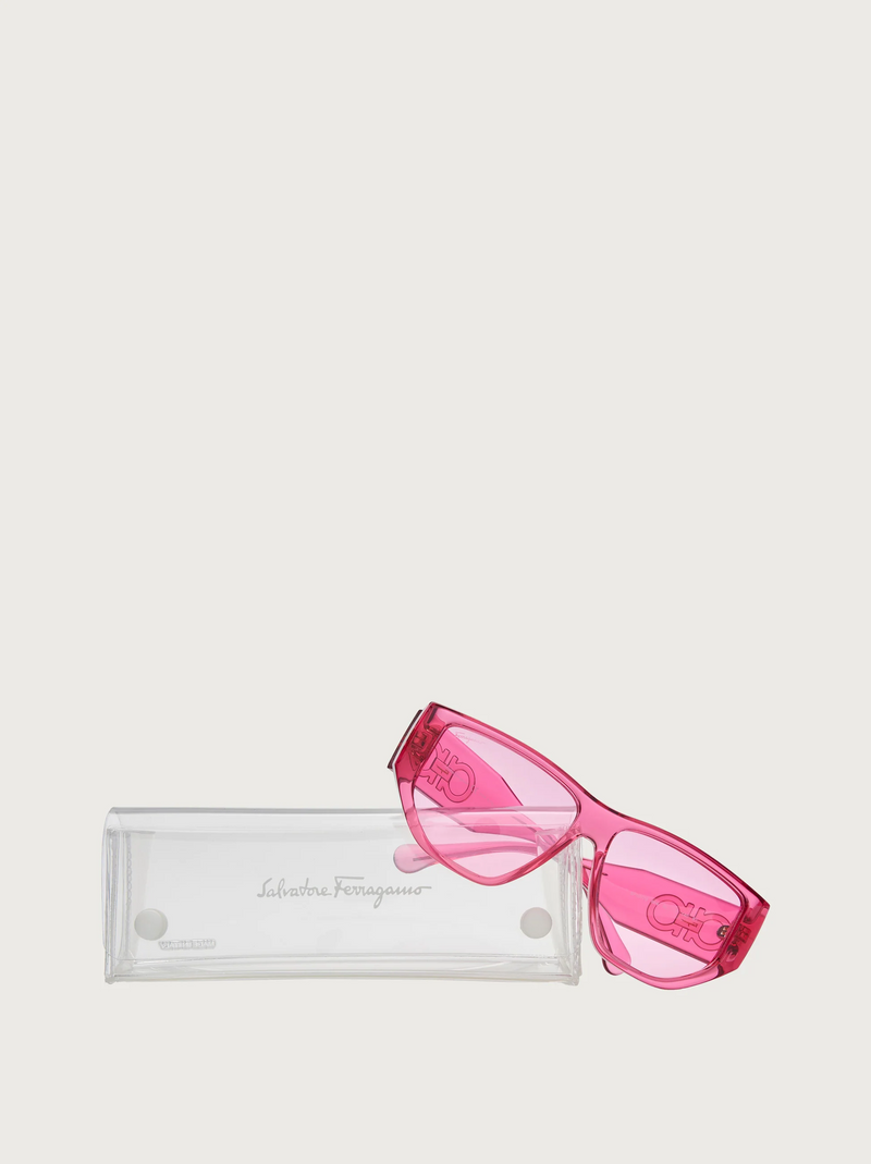 Salvatore Ferragamo SF1077S-664 / TRANSPARENT PINK SUNGLASSES