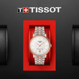 Tissot T1224072203101 Carson Premium PowerMatic 80 2 Tone Stainless Steel Strap Men Watches - Lexor Miami