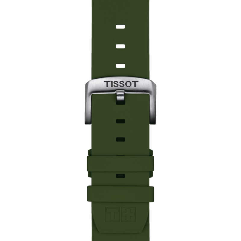 TISSOT T852047177 PULSEIRA DE SILICONE VERDE KHAKI