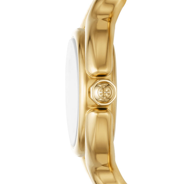 Tory Burch TBW3035 The Braided Knot Gold Stainless Steel Strap Women Watches - Lexor Miami