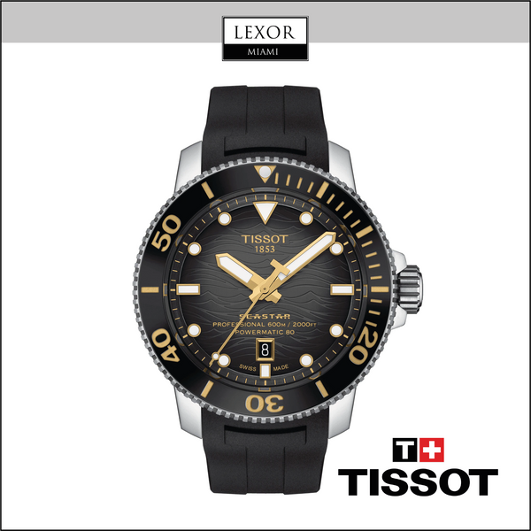 Tissot T1206071744101 SEASTAR 2000 PROFESSIONAL POWERMATIC 80 Relógios Masculinos