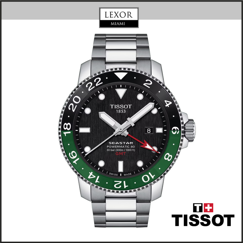 Tissot T120.429.11.051.01 Seastar 1000 Relógio Masculino de Aço com Mostrador Preto