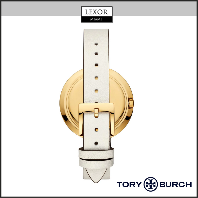 Relojes para mujer con correa de cuero blanco Tory Burch TBW6200 The Miller