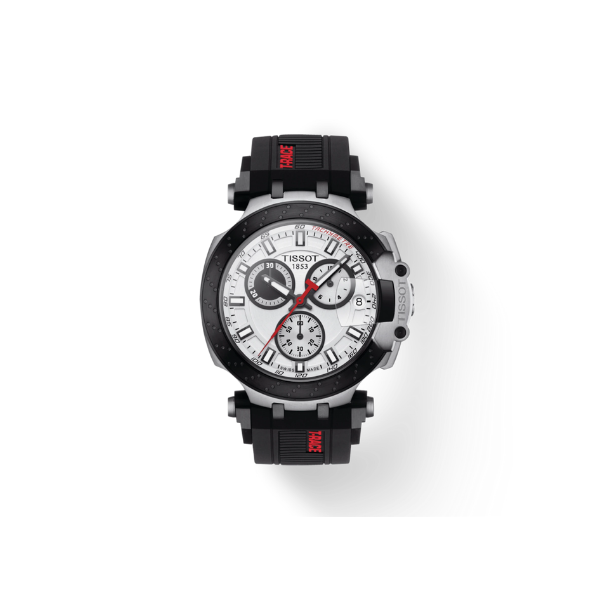 Pulseira de silicone preta Tissot T603041967 T-Race