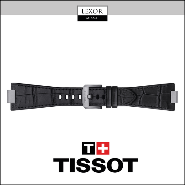 Tissot T852047562 CORREA DE PIEL NEGRA IMITACIÓN ALIGADOR