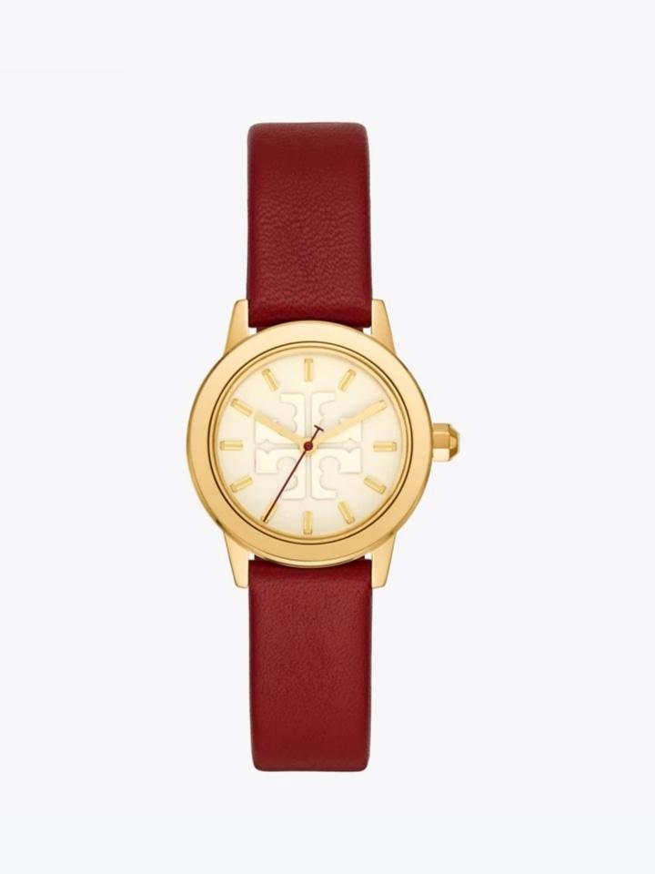 Tory Burch Tbw2017 GIGI WATCH GIFT SET, RED LEATHER/MULTI-COLOR/GOLD T ...