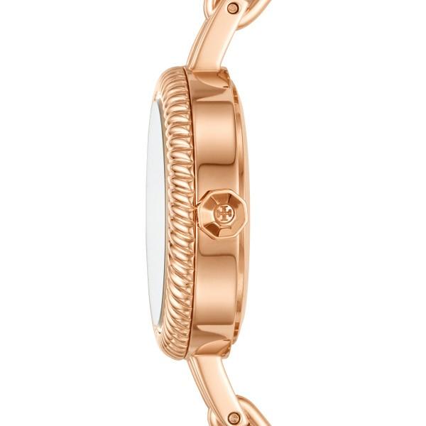 Tory Burch TBW4037 Reva Rose Gold Buckle Bracelet Women Watches - Lexor Miami