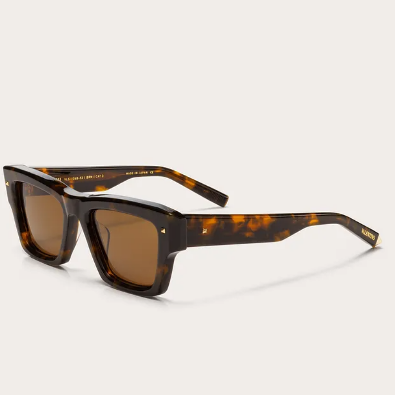 Valentino XXII VLS-106B-53 Brown Tortoise Women Sunglasses