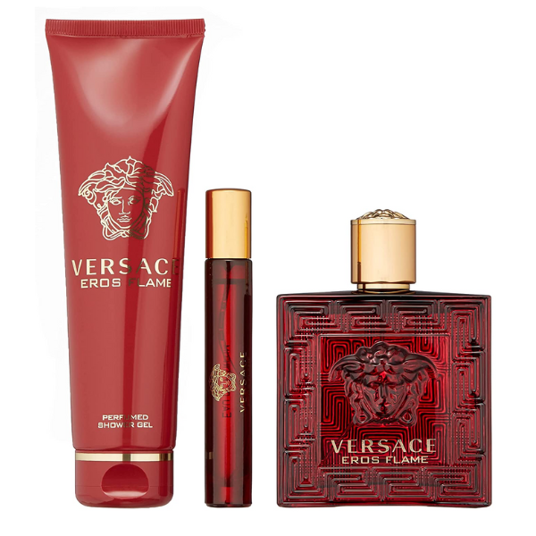 Versace Eros 3.4 EDP 3pc Conjunto de perfume masculino