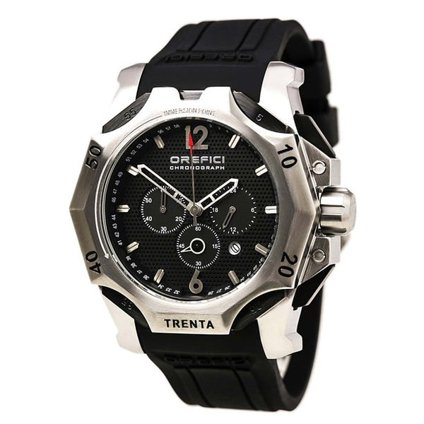 Orefici ORM11C4801 Subacqueo Trenta Black Dial Black Rubber Strap Chrono Men Watches Lexor Miami - Lexor Miami