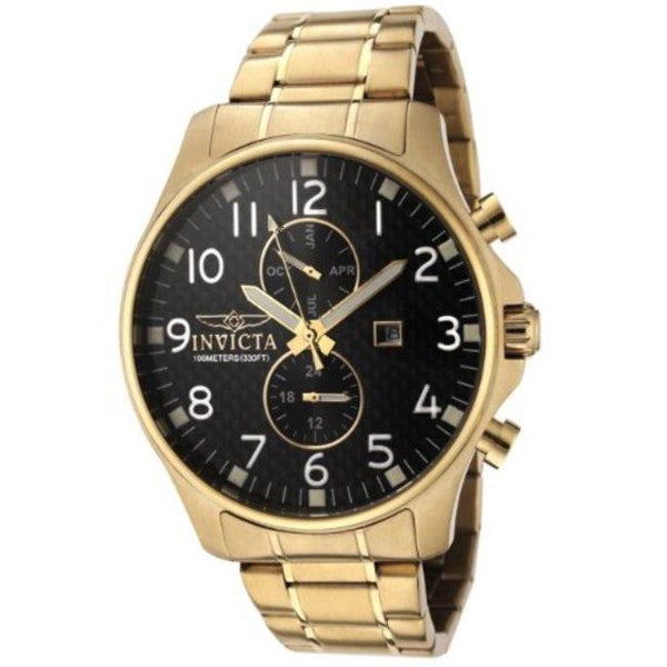 Invicta Men's 0382 Specialty Collection 18k Gold-Plated Stainless Steel Men Watches Lexor Miami - Lexor Miami