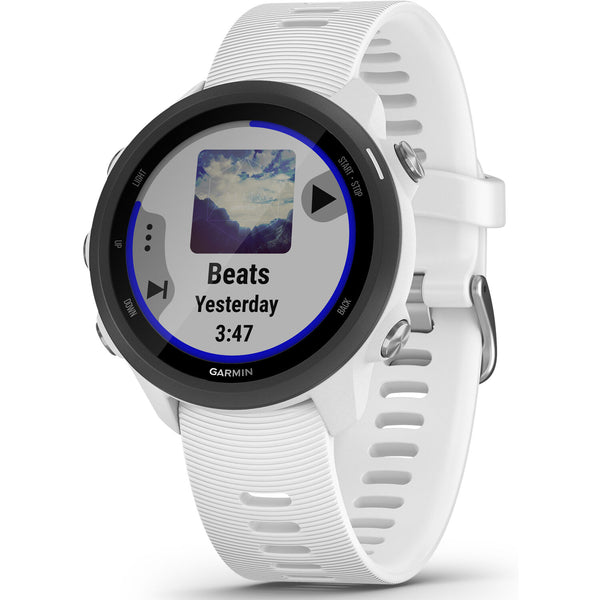 Garmin 0100212021 Forerunner® 245 GPS Running Smartwatch with Music in White Unisex Watches Lexor Miami - Lexor Miami