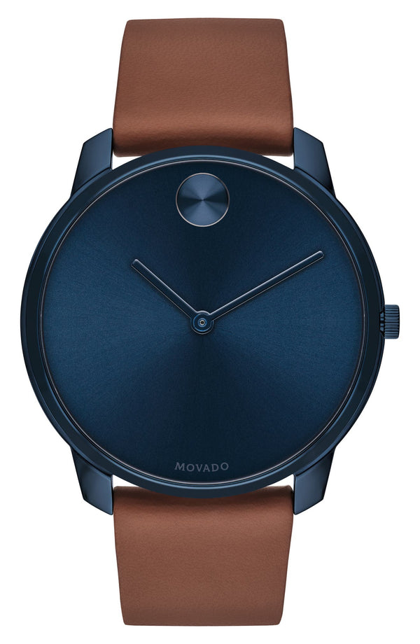 Movado 3600585  Bold Thin Leather Strap Men Watches Lexor Miami - Lexor Miami