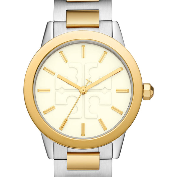 Tory Burch Gigi outlets Stainless Steel Ivory Dial Quartz Ladies Watch TBW2011