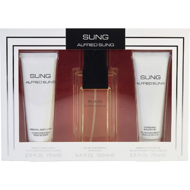 Alfred Sung Sung 3.4 Oz Edt 3-piece Gift Set For Women Perfume - Lexor Miami