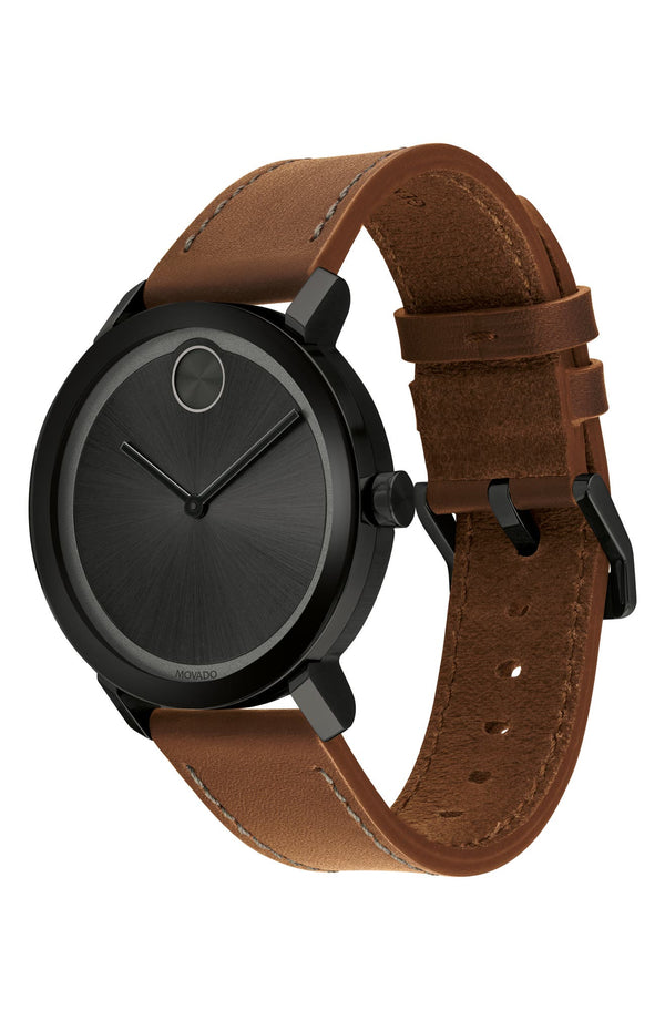 Movado 3600537 Bold Evolution Leather Strap, 40mm Men Watches Lexor Miami - Lexor Miami