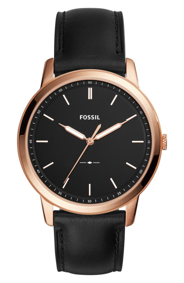 Fossil FS5376 Minimalist Leather Strap Men Watches Lexor Miami - Lexor Miami